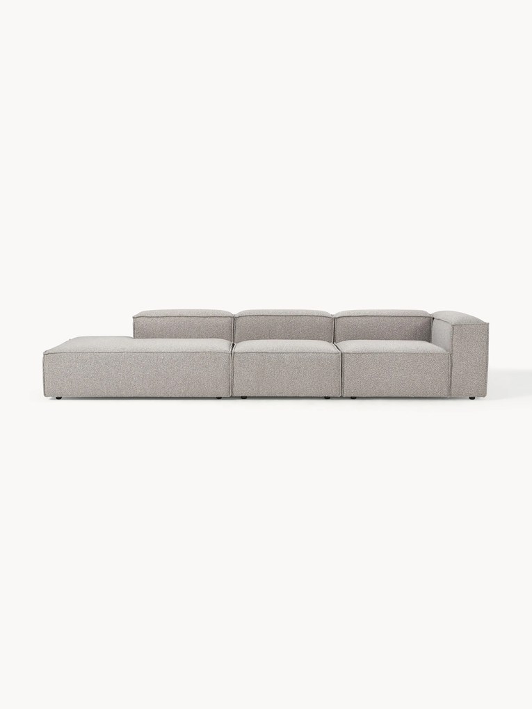 Módulo chaise longue XL em bouclé Lennon