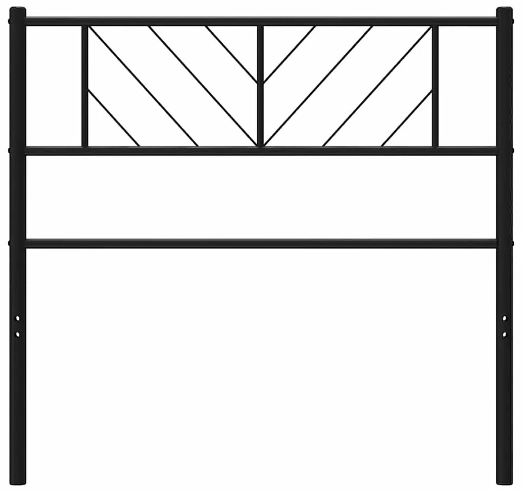 Cabeceira de cama 100 cm metal preto