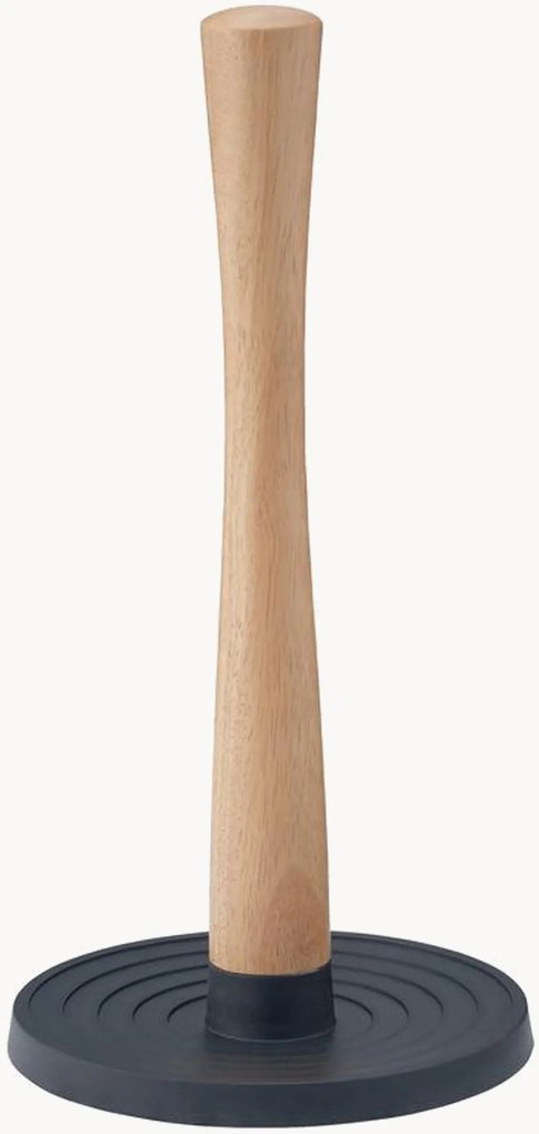 Suporte para rolo de papel de cozinha em madeira de seringueira ROLL-IT