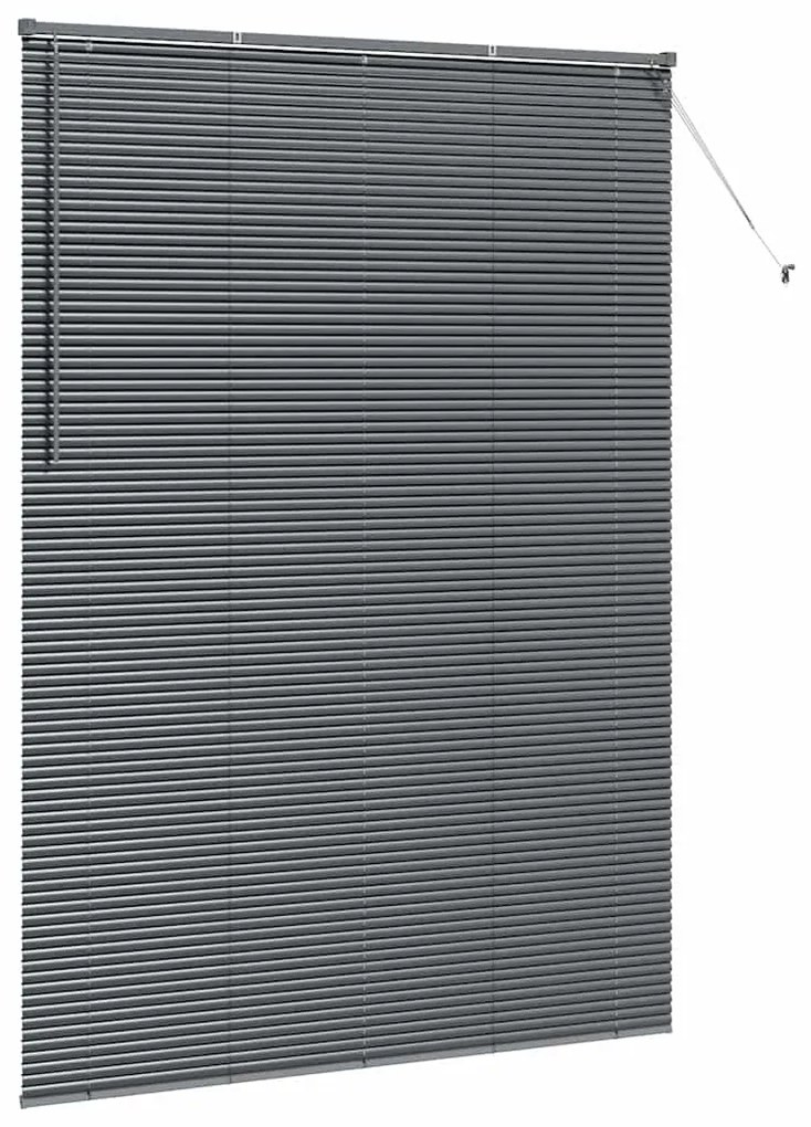 Persiana de Janela Cinzento-escuro 155 x 220 cm Alumínio