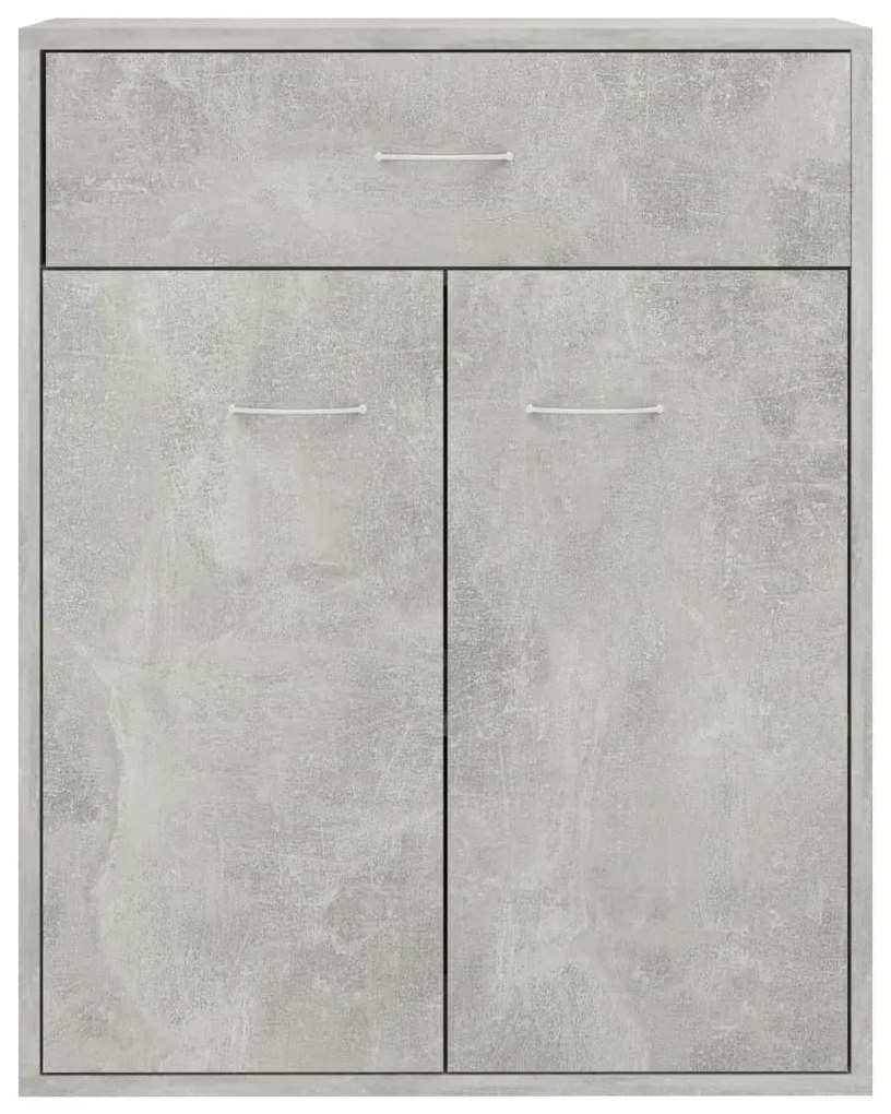 Aparador 60x30x75 cm contraplacado cinzento cimento