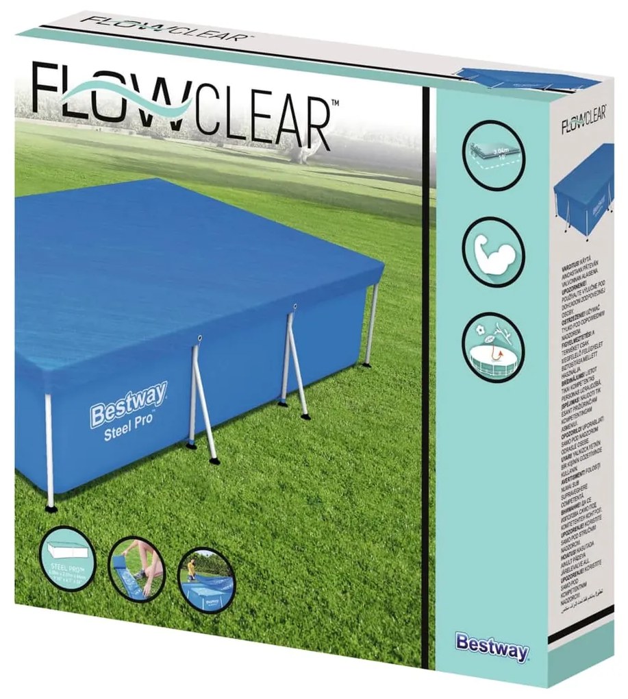 Bestway Cobertura de piscina Flowclear 304x205x66 cm