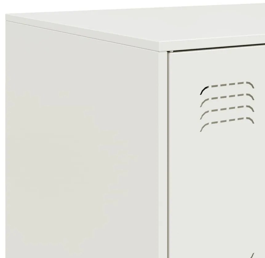 Aparador 99x39x73 cm aço branco