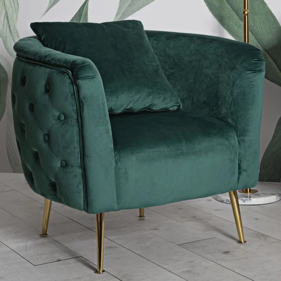 POLTRONA BUCAREST 76X74X73 CM VERDE