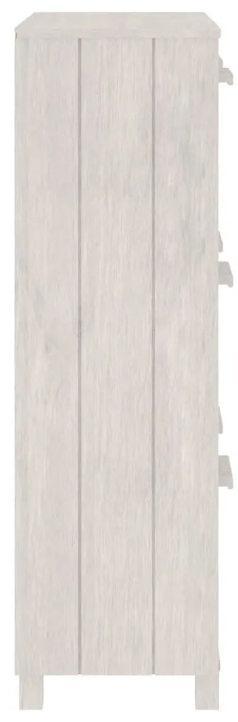 Sapateira HAMAR 59,5x35x117 cm pinho maciço branco