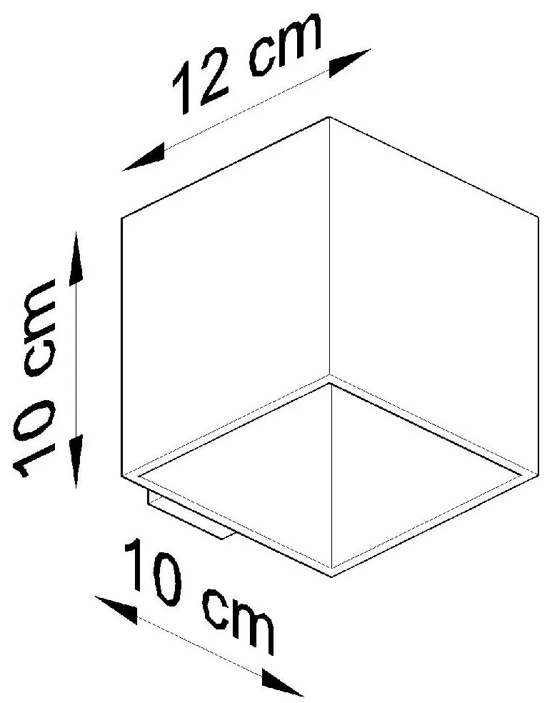 Aplique Candeeiro de parede Vidro RICO Branco