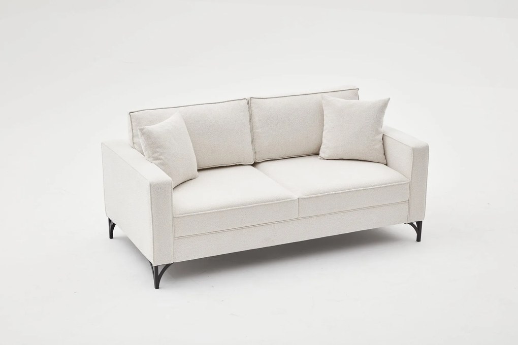 Sofá de 2 Lugares Berlin – Creme – 180x83x91 cm