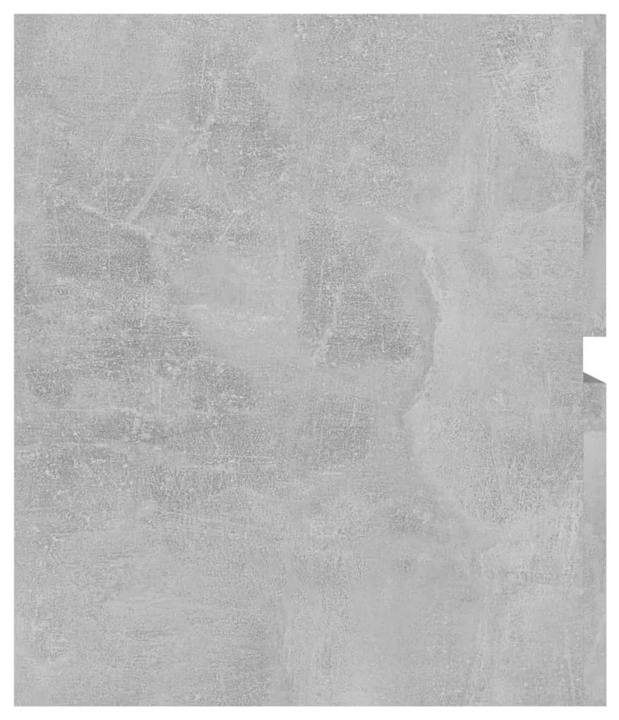 Armário lavatório 90x38,5x45 cm contraplacado cinzento cimento