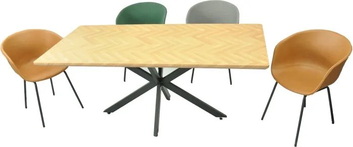 Mesa Sorrento (180x90cm | Fixa | Metal + Laminado | Não personalizável)