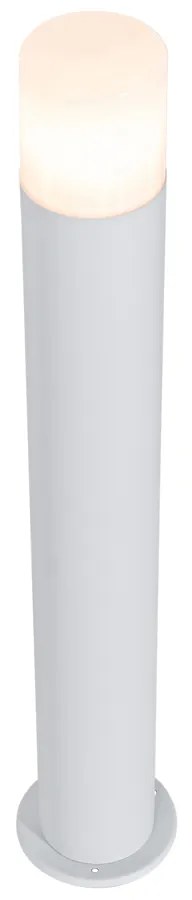 Candeeiro de pé para exterior branco abajur opala 70 cm - Odense Moderno