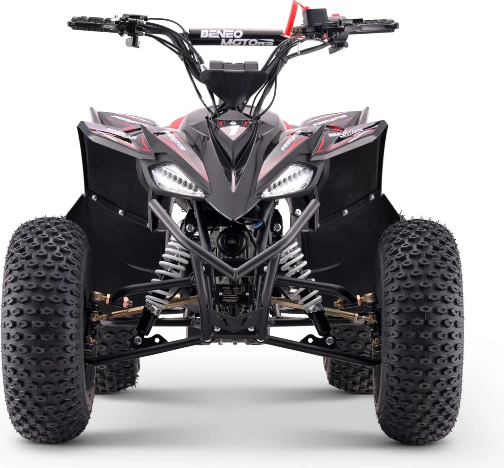 Moto 4 Crianças + 8 anos 125cc - Beneo Predator Até 55 Km/h com Vermelha