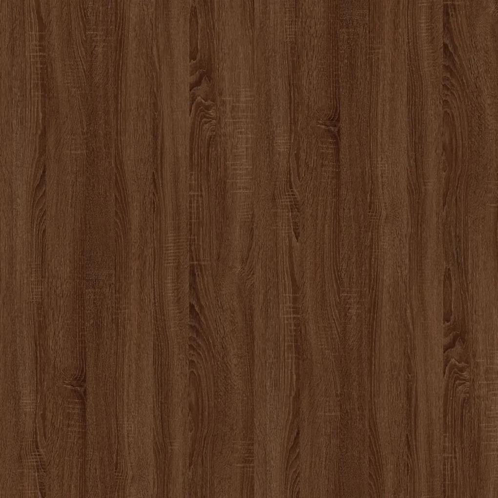 Mesa de centro 80x50x40 cm derivados madeira carvalho castanho