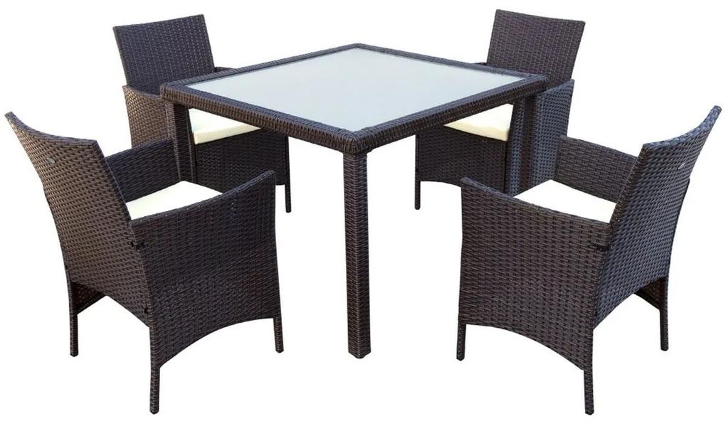 Conjunto de mesa com 4 cadeiras Aktive