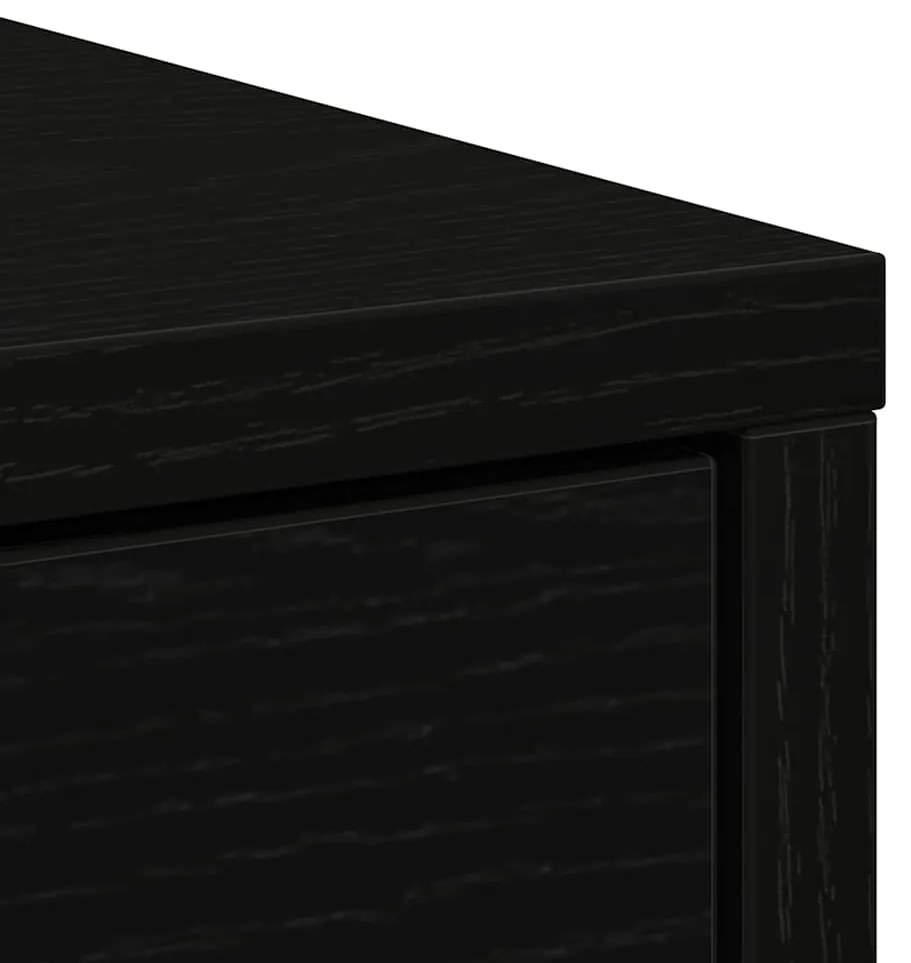 Aparador c/ gavetas e portas 70,5x34x74,5 cm carvalho preto