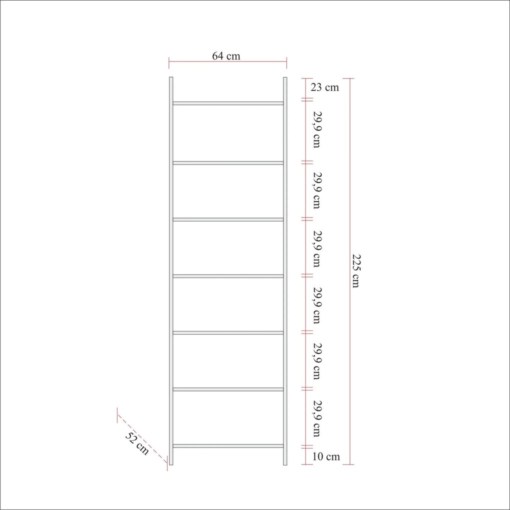 Guarda-roupa Dynamic – Atlantic Pine – 64x225x52 cm