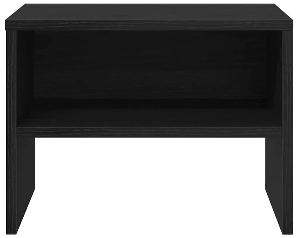 Armário de Cabeceira 2 pcs Carvalho preto 40 x 30 x 30 cm