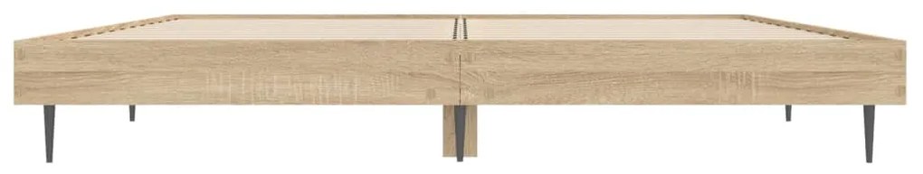Estrutura cama s/ colchão derivados de madeira carvalho sonoma
