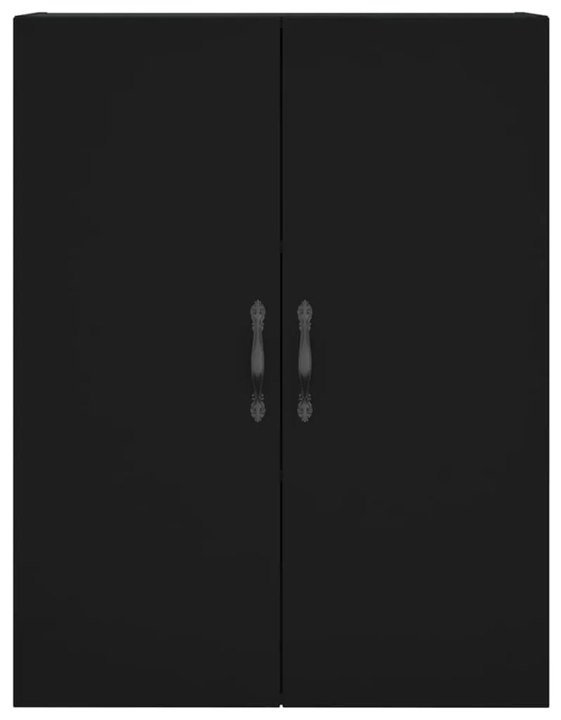 Armário alto 69,5x34x180 cm derivados de madeira preto