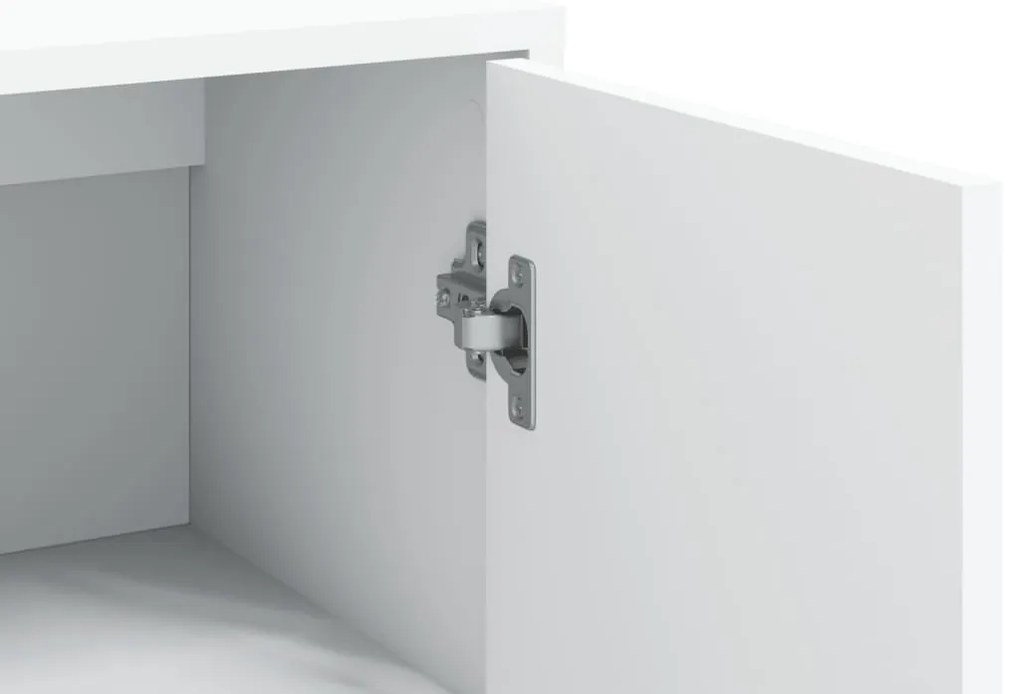 Aparadores 2 pcs 60x31x84 cm derivados de madeira branco