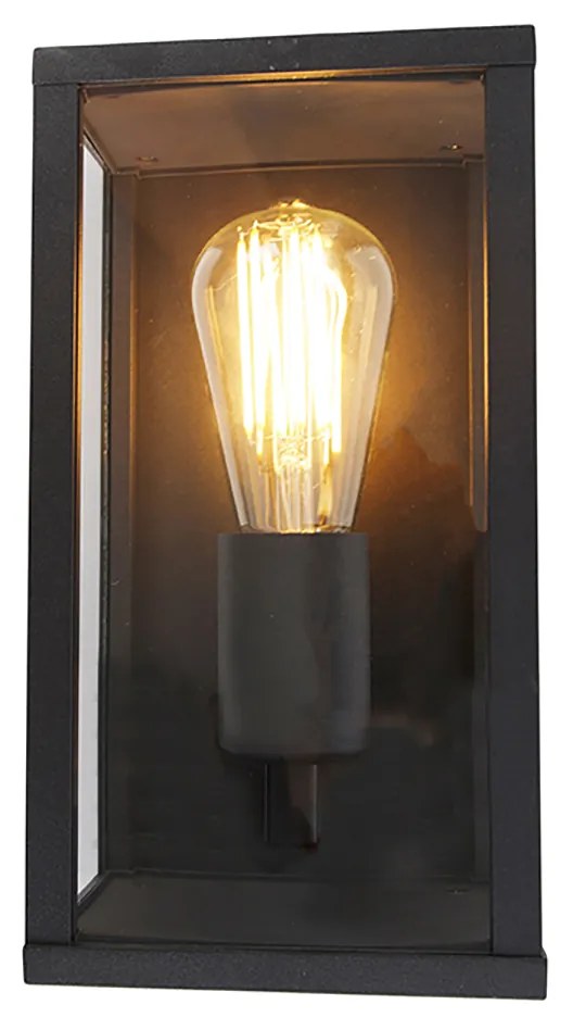 Conjunto de 2 Apliques de Parede Industriais pretos 26 cm IP44 - Charlois Industrial