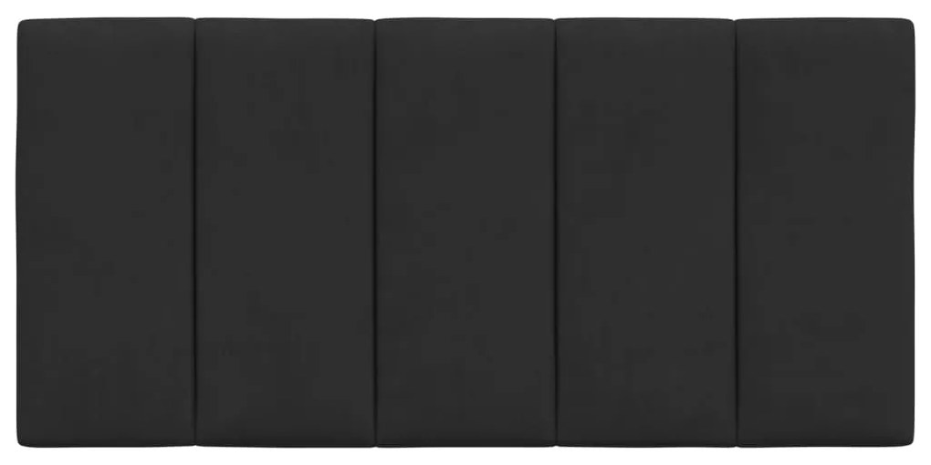 Almofadão de cabeceira 100 cm veludo preto