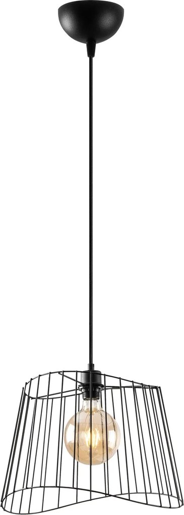 Candeeiro de Teto Byisoo – Preto – 40 x 40 cm