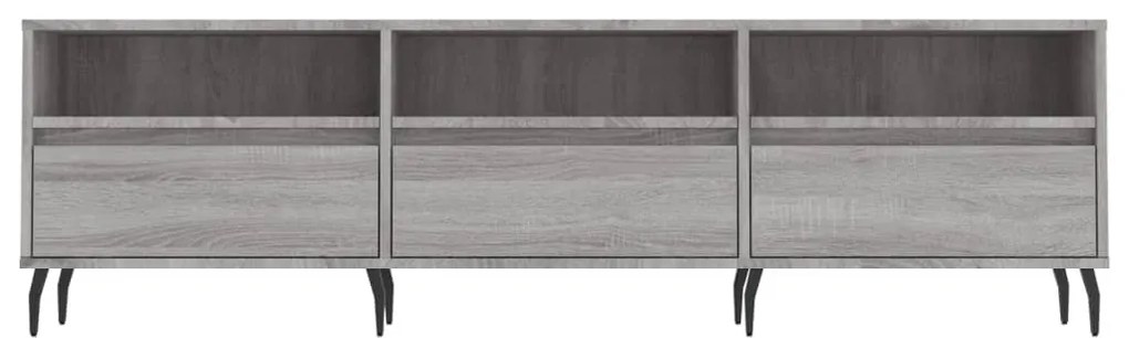Móvel de TV 150x30x44,5 cm derivados de madeira cinzento sonoma