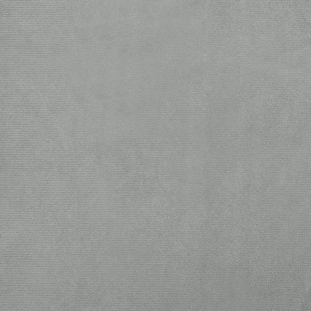 Sofá infantil 70x45x33 cm veludo cinzento-claro