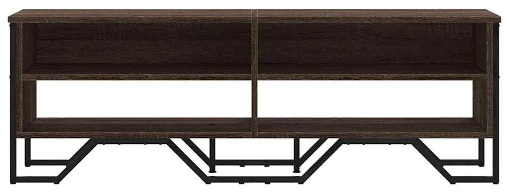 Móvel de TV 122x34x41 cm derivados de madeira carvalho castanho