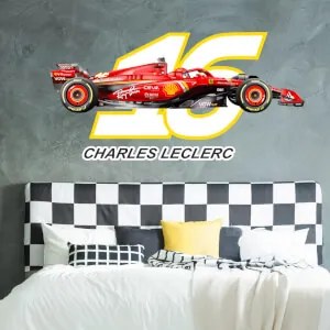 Autocolante desportivo por cima da cama - piloto de F1