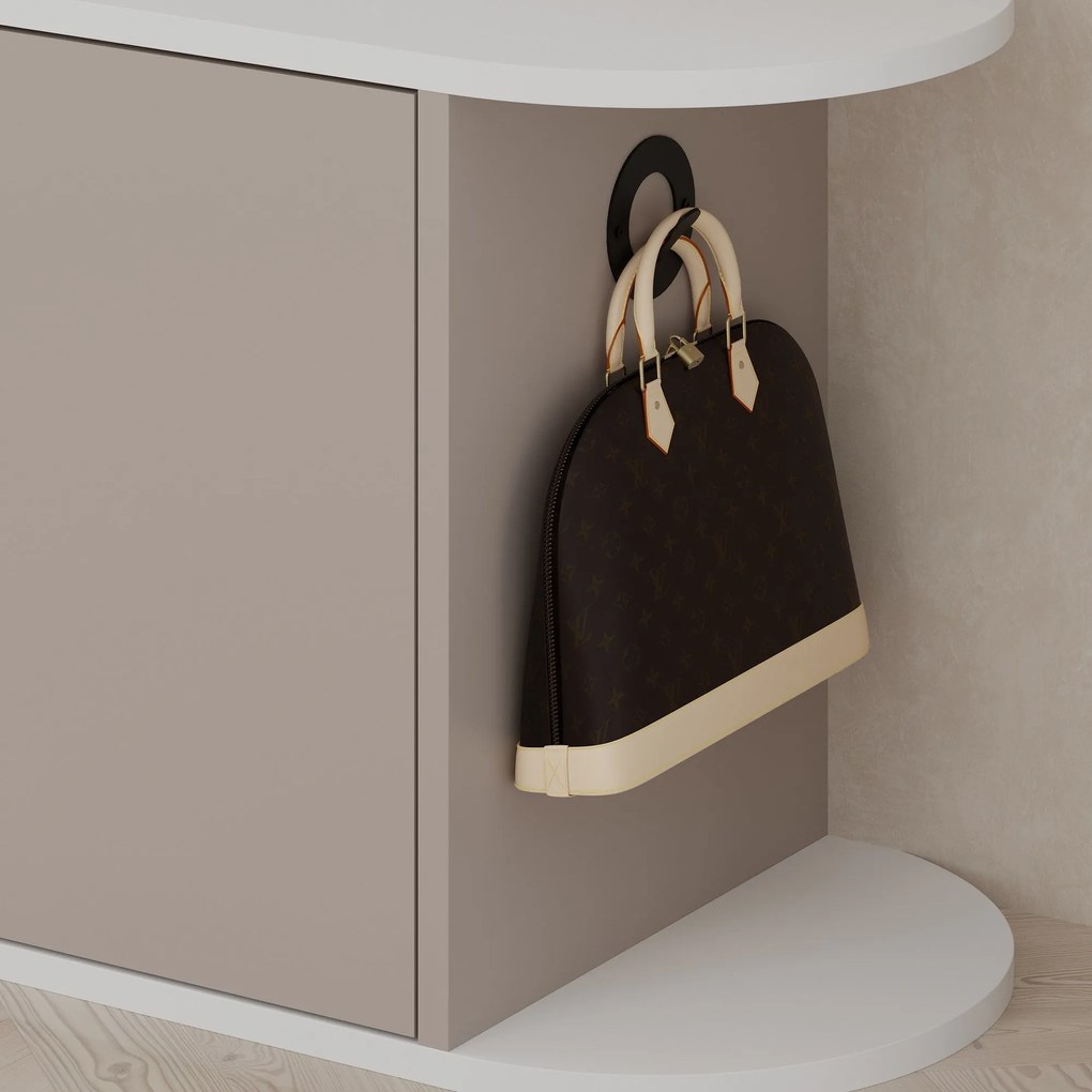 Hall Stand Berlin BA – Nogueira – 120 cm x 200 cm x 35 cm