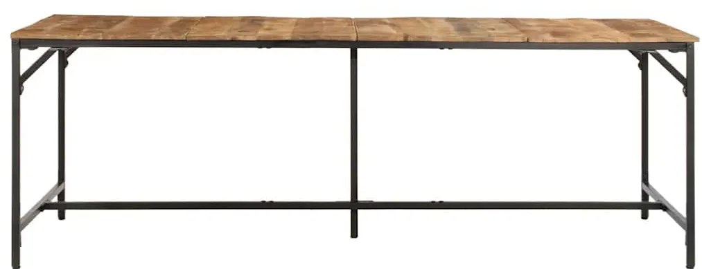 Mesa de jantar 220x90x75 cm madeira de mangueira maciça áspera