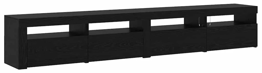 Conjunto de Armário de TV vidaXL de 3 Peças com Luzes LED Carvalho Pre