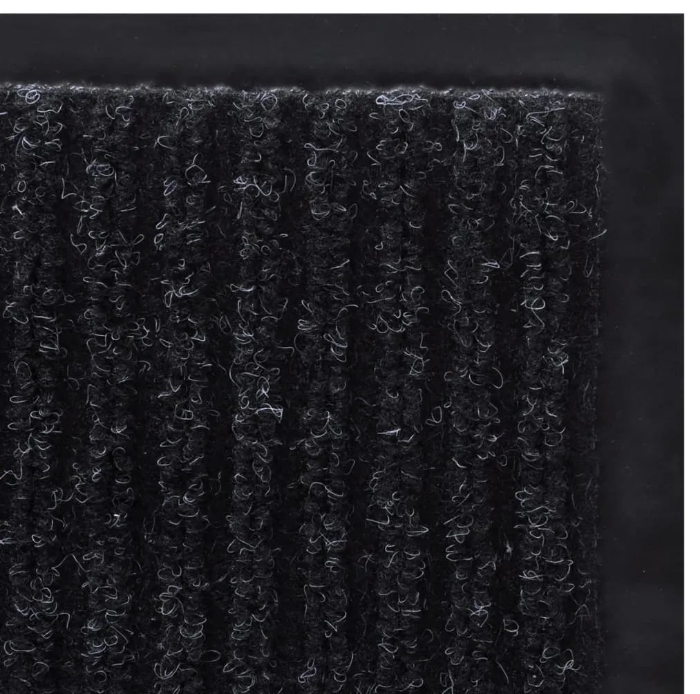 Tapete preto para porta em PVC 90 x 120 cm