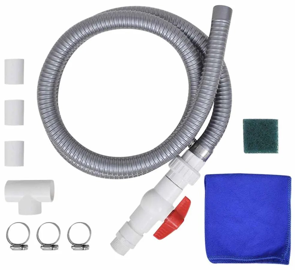 Fonte para piscina aço inoxidável 64x30x52 cm prateado