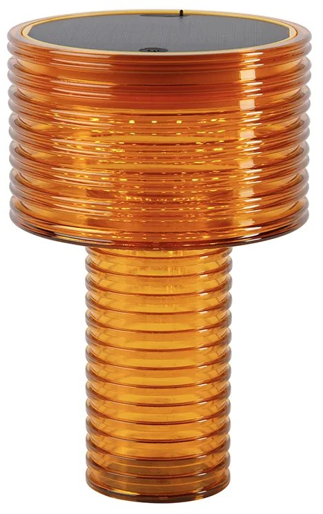 Candeeiro de mesa laranja plástico Incl. LED Solar Recarregável IP44 - Ambar