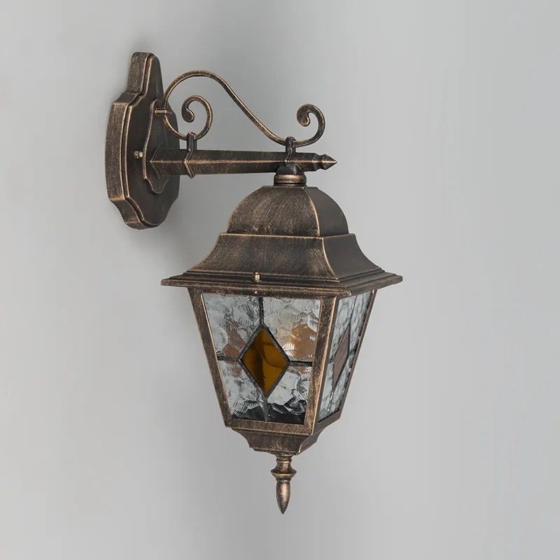 LED Candeeiro de Parede Exterior Inteligente Vintage Bronze c/ Wifi A60 - Antigua Rústico