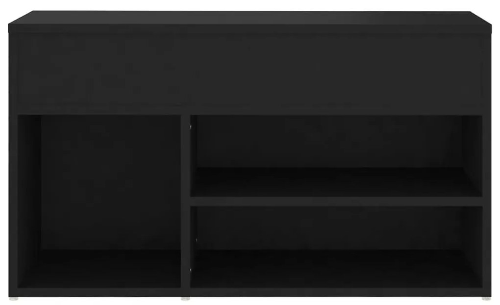 Banco sapateira 80x30x45 cm derivados de madeira preto