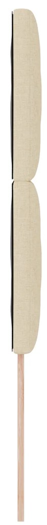 Cabeceira vidaXL Design de Blocagem de Diamante Creme 90 cm Tecido, Ca
