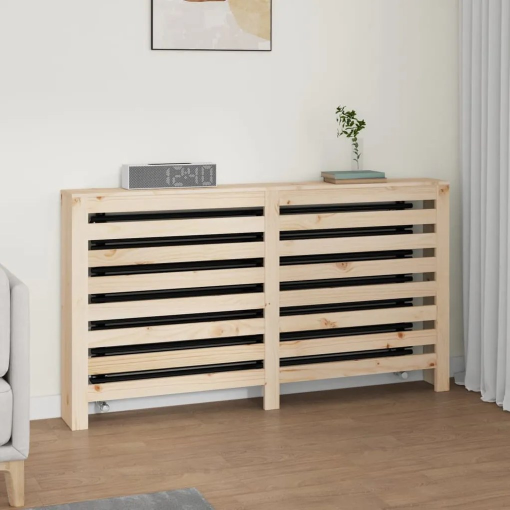 822601 vidaXL Cobertura de radiador 153 x 19 x 84 cm pinho maciço
