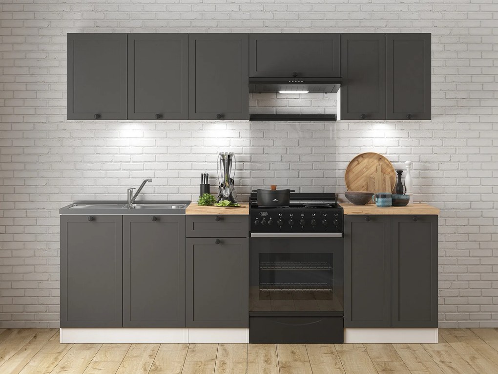 Conjunto de cozinha modular Classic Grey 120