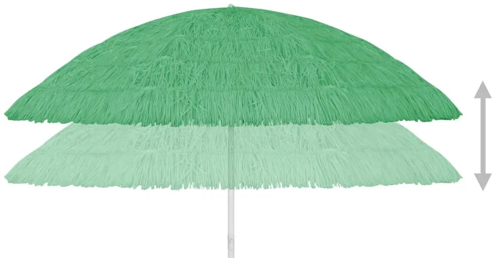 Guarda-sol de praia Hawaii 300 cm verde