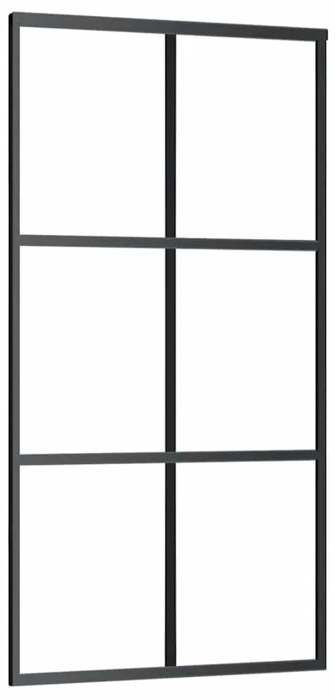 Porta deslizante c/ conj ferragens 102x205cm vidro ESG preto