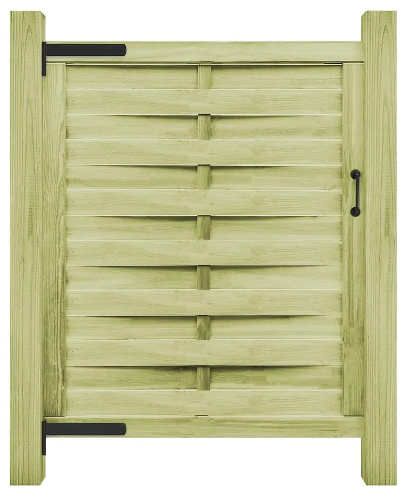 vidaXL Portão de jardim 100x125 cm pinho impregnado verde