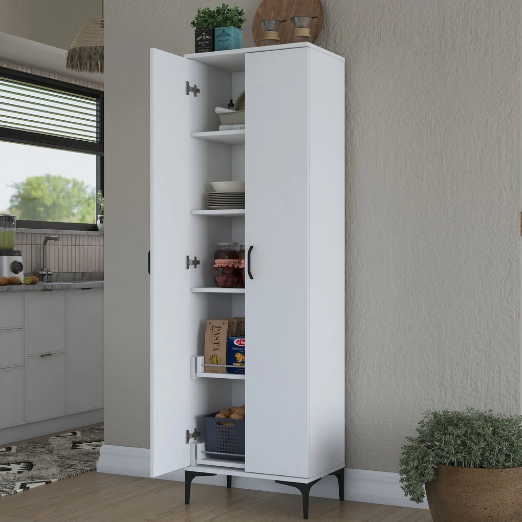 Armário Multiusos JE110 – Branco – 60x198,6x40 cm