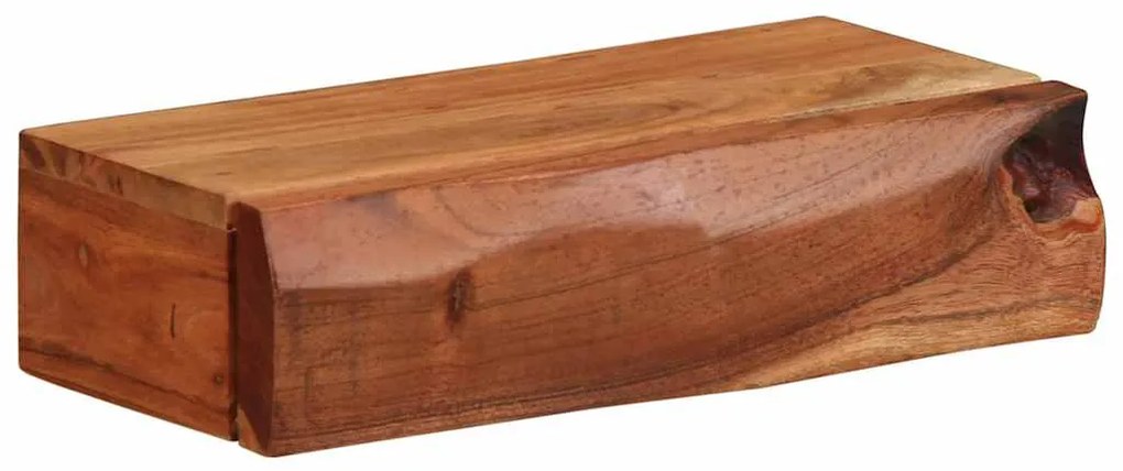 Prateleiras parede 2 pcs 30x17x8 cm madeira de acácia maciça