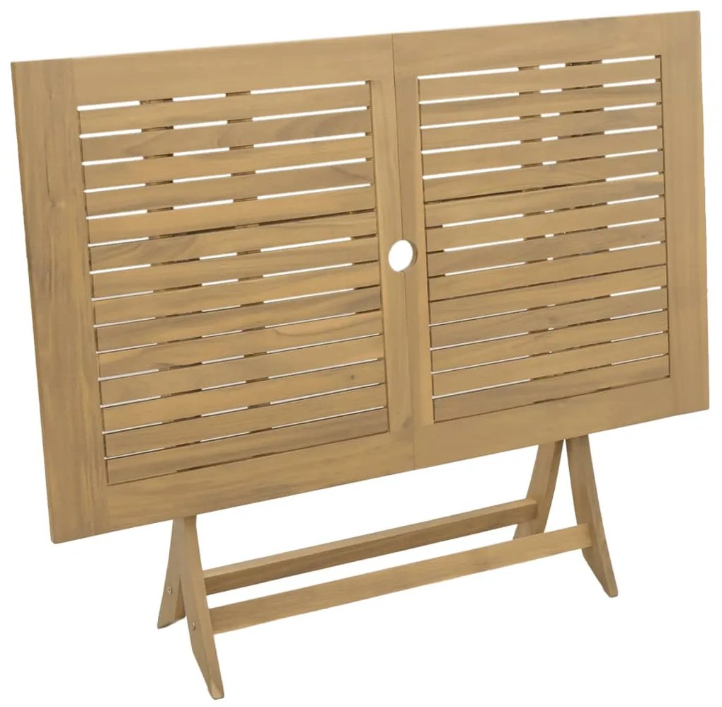 Mesa de jardim dobrável 120x70x75 cm madeira de acácia maciça