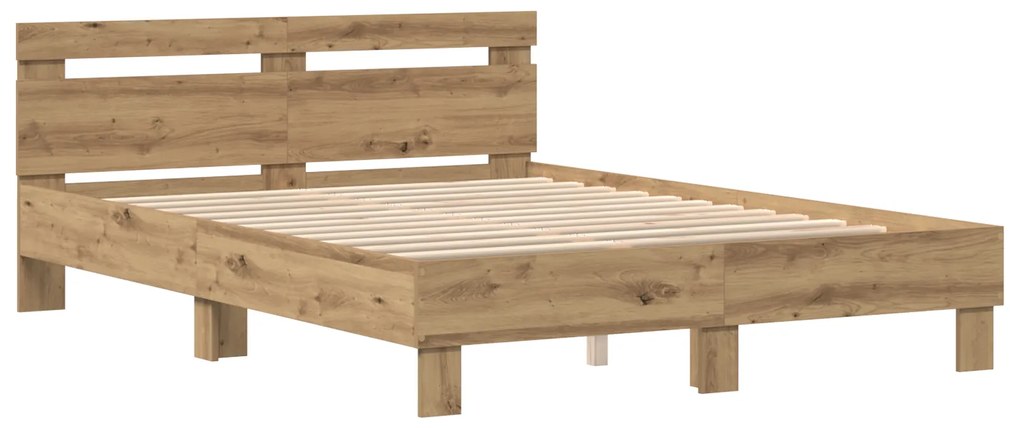Estrutura de Cama de Madeira Carvalho Artesanal Madeira