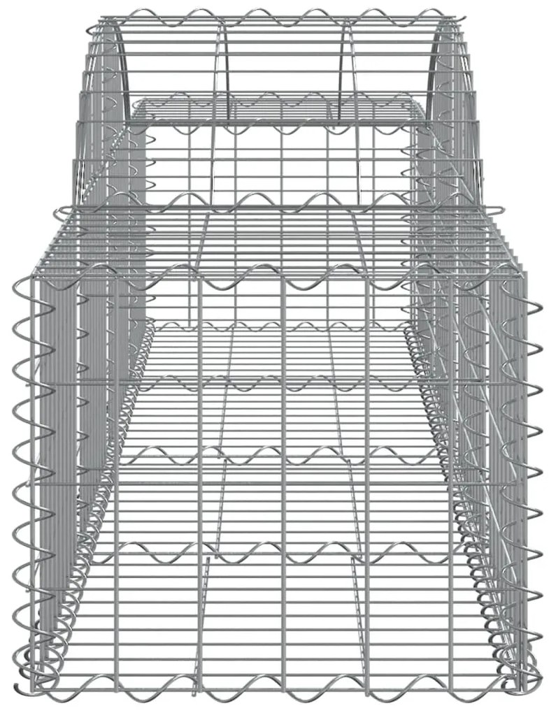 Cestos gabião arqueados 12pcs 200x50x40/60 cm ferro galvanizado