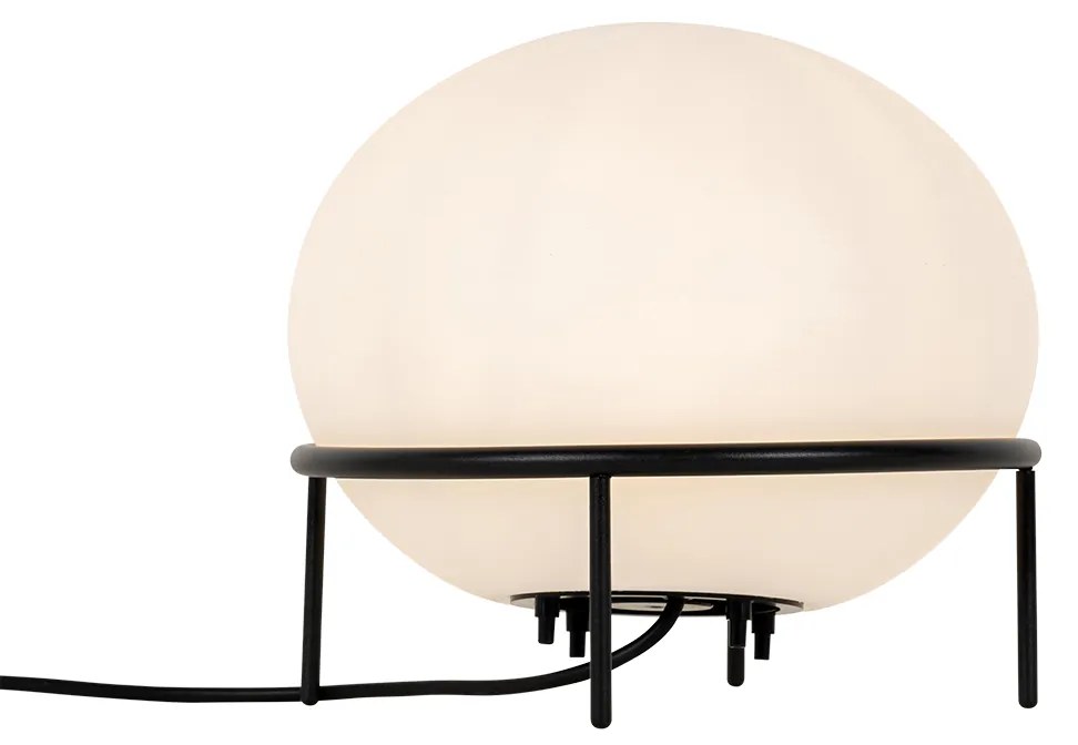 Candeeiro de mesa de exterior design preto - Jannie